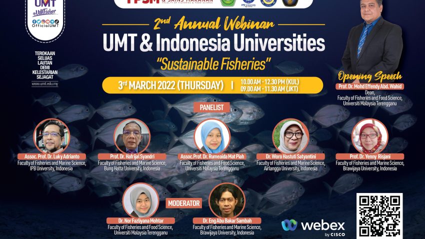 2nd ANNUAL WEBINAR - UMT & INDONESIA UNIVERSITIES 2022 @ Universiti Malaysia Terengganu