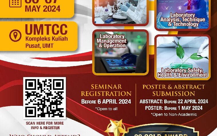 SEMINAR INOVASI MAKMAL PERINGKAT KEBANGSAAN KALI KEDUA (NaLIS 2024) @ Dewan UMTCC, Universiti Malaysia Terengganu (UMT)